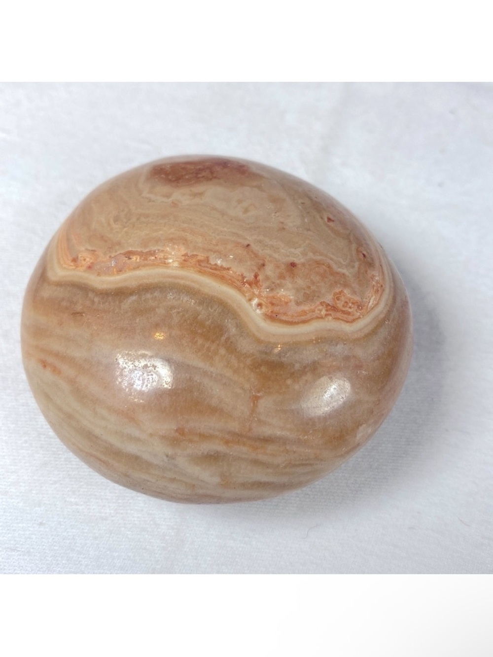 Chocolate Calcite Palm Stone